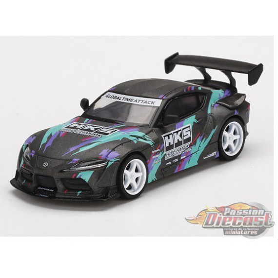 HKS Toyota GR Supra 2019 SEMA Presentation -  MINI GT 1:64 - Mijo Exclusive - MGT00212 - Passion Diecast 