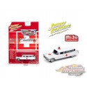 1959 Cadillac Ambulance  White - Johnny Lightning -  1:64 Mijo Exclusive - JLCP7350