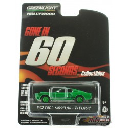 1967 Custom Ford Mustang Eleanor  - Gone in Sixty Seconds  GREENMACHINE 1/64  44742GR Passion Diecast