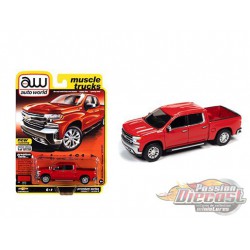 2019 Chevrolet Silverado LTZ Z71 - Rouge - Auto World 1:64 Premium - AWSP053 B  - Passion Diecast 