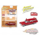 1966  Cadillac Ambulance  Rouge  - Johnny Lightning -  1:64 Mijo Exclusive - JLCP7351