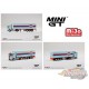 Mercedes-Benz Actros Avec  40 Ft Container - GULF -  MINI GT 1/64 - MGT00213 - Passion Diecast