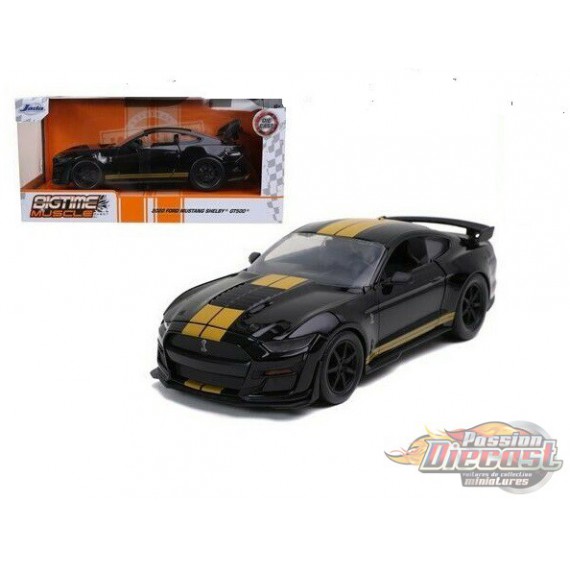 2020 Ford Shelby  GT500  Black with Gold stripe -  Jada 1/24 - 53003BK - 32661 -  Passion Diecast 