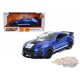 2020 Ford Shelby  GT500  Bleu avec bande Blanche -  Jada 1/24 - 53003 BL  32409 - Passion Diecast 