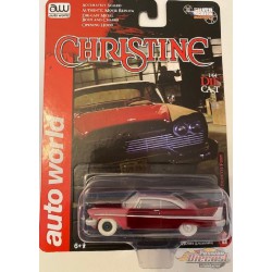 CHRISTINE PLYMOUTH 1958  rouge CHASE CAR ULTRA RED AUTO WOLRD 1/64 AWSP039GR Passion Diecast