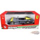 Ferrari Monza SP1 Silver Métallique avec bandes jaunes - Bburago 1-24 - 26027 - Passion Diecast 