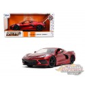 ( En ligne seulement ) 2020 Chevy Corvette C8 Stingray Rouge Big Time muscle