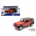 2015 Jeep Wrangler Unlimited Orange avec toit noir - Maisto 1.24 - 31268 OR