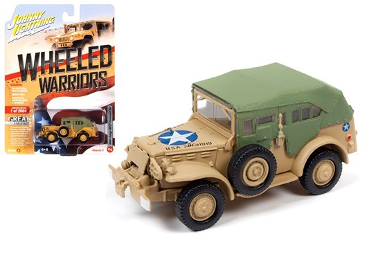 WWII DODGE WC57 COMMAND CAR V/A WHEELED WARRIORS MILITARY JOHNNY LIGHTNING 
