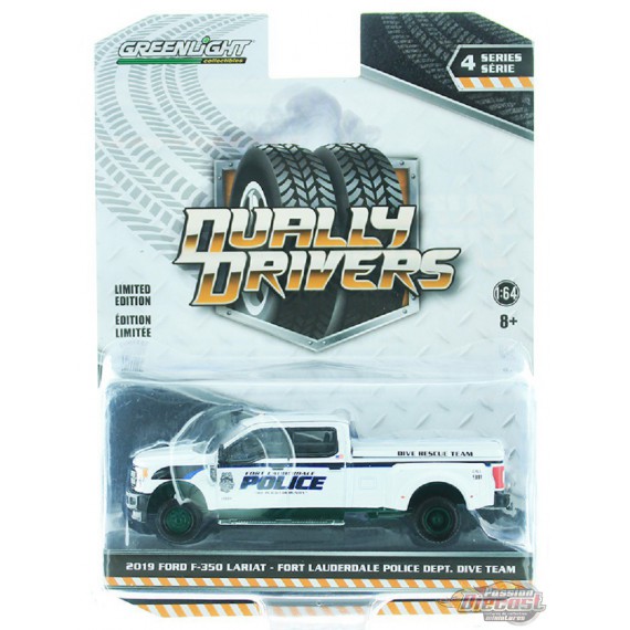 2019 Ford F-350 Fort Lauderdale, Florida Police Department Dive Team - Dually Drivers Series 4 - 1-64  GREENMACHINE  - 46040 FGR