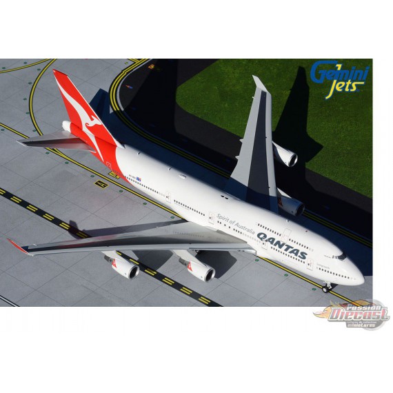 QANTAS Boeing 747-400ER "Longreach" / VH-OEH "Hervey Bay" / Gemini 200 - G2QFA734 - Passion Diecast 
