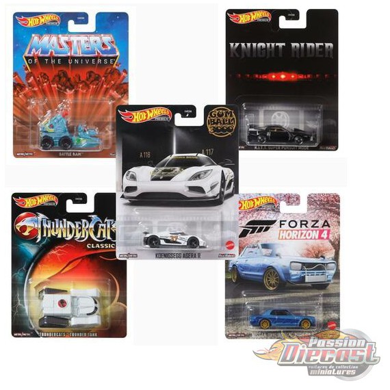 Hot Wheels - Ensemble de 5 voitures