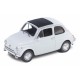 Fiat Nuova 500 1957 Blanche - Welly 1/18 - 18009 - Passion Diecast 