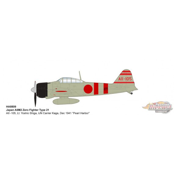 Hobby Master 1:48 A6M2 Zero-Sen/Zeke IJNAS Kaga Flying Group Yoshio Shiga