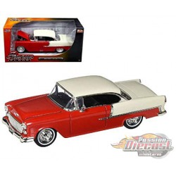 1955 Chevrolet Bel Air rouge -  Showroom Floor-  Jada 1/24 - 98887 - Passion Diecast 