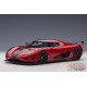 Koenigsegg Agera RS - Chilli Red / Carbon with Black Accents - Autoart 1/18 - 79022 - Passion Diecast