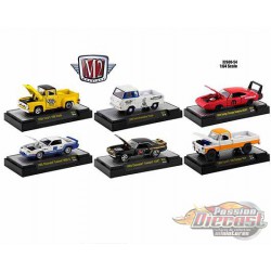 (Web Only)  Auto-Trucks / Detroit Muscle Release 54  Assortment of 6 - M2 Machines 1-64 - 32600-54