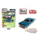 1966 Chevy Impala SS Vert métallique - Lowriders - Auto World 1/64 MiJo Exclusives - CP7740