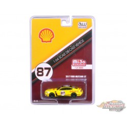 2017 Ford Mustang Shell  Racing Yellow  -  Autoworld - MiJo Exclusive 1:64 - CP7439 - Passion Diecast 