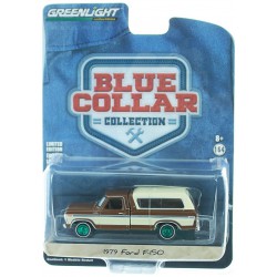 1979 Ford F-150 avec Boite en brun foncé et Beige - Blue Collar Collection  8 - GREENMACHINE 1/64 - 35180 CGR passion Diecast