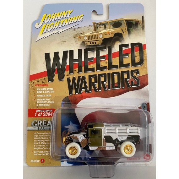 M1045 HMMWV Cargo-Troop Carrier - Wheeled Warriors- WHITE Lightning -  1:64 - JLCP7270GR