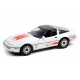 1988 Chevrolet Corvette C4  -  Challenge Race Car -  Greenlight 1/18 - White with Orange Stripes - 13596 - Passion Diecast