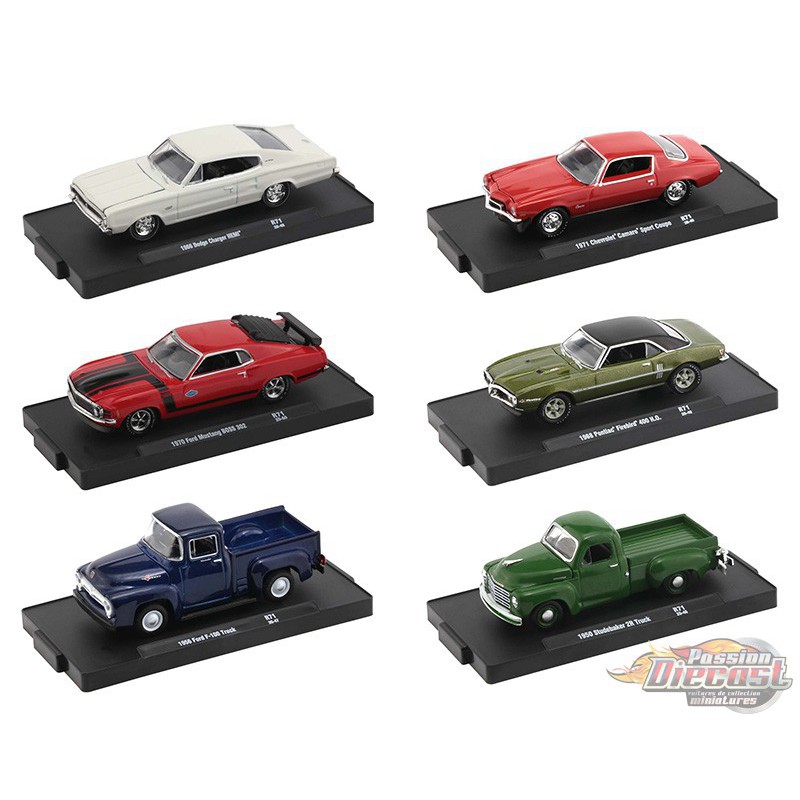 DRIVERS 6 CARS SET RELEASE 57 IN BLISTER PACKS 1/64 CARS BY M2 MACHINES 11228-57 