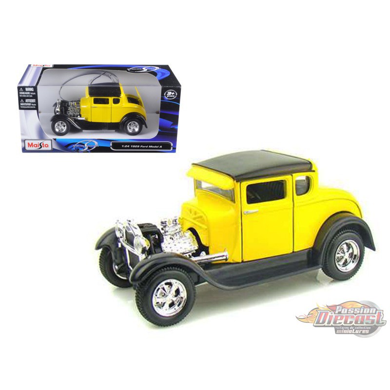 1929 Ford Model A Yellow Maisto 124 31201 Yl Passion Diecast 