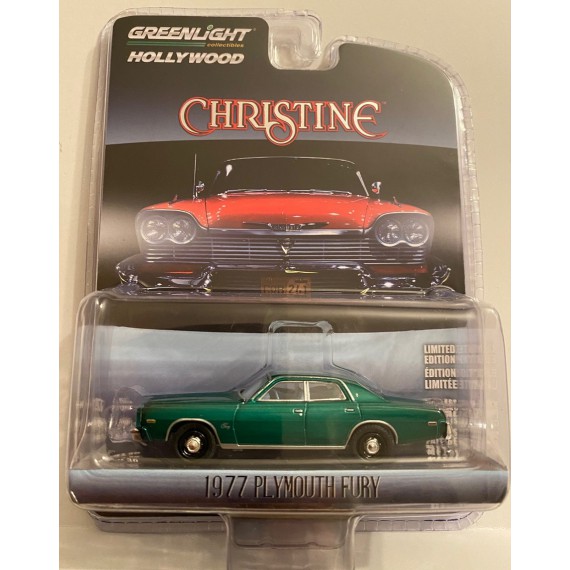 1977 Plymouth Fury - Detective Rudolph Junkins' - Christine - Hollywood 30 -1-64  GREENMACHINE - 44900 BGR Passion Diecast