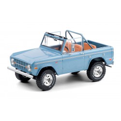 1969 Ford Bronco Sport - Brittany Blue with Sunraysia Wheels 1/18  Greenlight - 19099