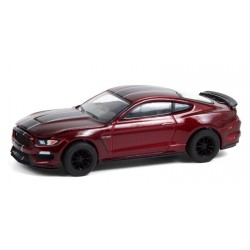 2019 Ford Shelby GT350 in Ruby Red with Black Stripes GL Muscle  24 Greenlight 1/64 - 13290 E  - Passion Diecast 