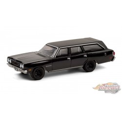 1970 Plymouth Satellite Station Wagon - Black Bandit Series 24   1-64 Greenlight 28050 A - Passion Diecast