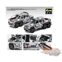 Mercedes Benz G63 AMG 6x6  Black & White Camouflage  - Era  Car 1/64 - MB206X6RN45 -  Passion Diecast 