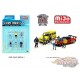 Car Meet 1 Figurine 6 pieces Diecast  -  American Diorama 1-64 - 76469 MJ Passion Diecast