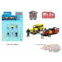 Car Meet 1 Figurine 6 pieces Diecast  -  American Diorama 1-64 - 76469 MJ