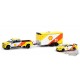 Racing Hitch & Tow 3 - 2019 Ford F-350 Lariat and 2021 Ford Mustang Mach 1 1/64 GREENLIGHT - 31110 B