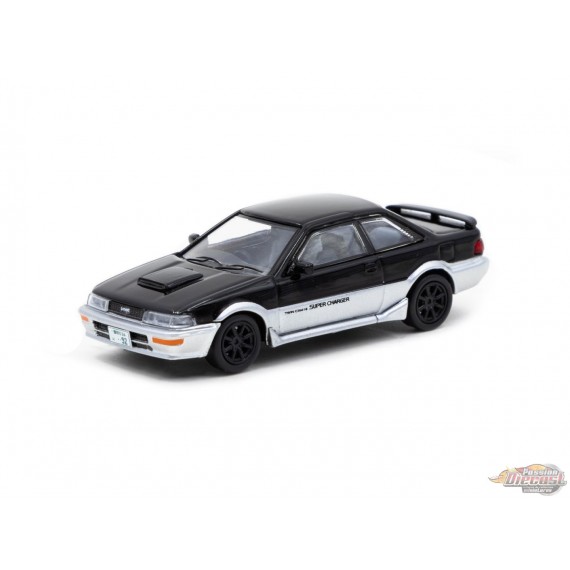 Toyota Corolla Levin (AE92) - Noir - Tarmac Works  1/64 - T64R-036 BLK - Passion Diecast 
