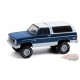 1987 GMC Jimmy Sierra Classic Lifted en Bleu Foncé et Blanc - All-Terrain  Series 11 - 1/64 Greenlight - 35190 C -PassionDiecast