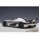 Koenigsegg Agera RS - Moon Silver / Carbon Black /orange Accents - Autoart 1/18 - 79024 - Passion Diecast