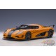 Koenigsegg Agera RS - Cône Orange / Carbone  Noir / accents Noir - Autoart 1/18 - 79023 - Passion Diecast