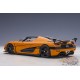 Koenigsegg Agera RS - Cone Orange / Carbon Black / Black Accents - Autoart 1/18 - 79023 - Passion Diecast