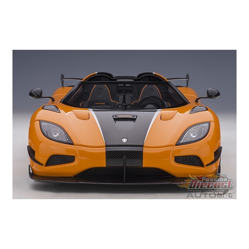 Miniature AUTOart 1/18 Koenigsegg Agera RS - Orange Conique/Carbone - Modèle Fini 79023