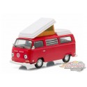 (Web Only) 1968 Volkswagen Type 2 (T2B) Camper Van - Hobby Exclusive -1/64 Greenlight - 29835
