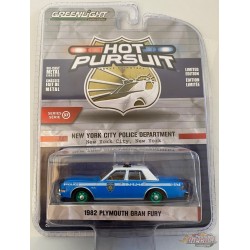 1982 Plymouth Gran Fury - NYPD Police Dept - Hot Pursuit Series 37 -1-64 GREENMACHINE - 42950 BGR