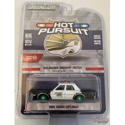 1985 Dodge Diplomat - Oklahoma Highway Patrol - Hot Pursuit Series 37 -1-64 GREENMACHINE - 42950 CGR