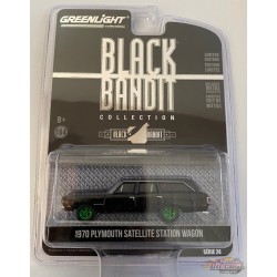 1970 Plymouth Satellite Station Wagon - Black Bandit Series 24   1-64 GREENMACHINE 28050 AGR