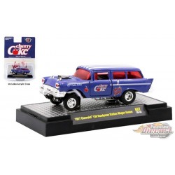 Cherry Coke - 1957 Chevrolet 150 Handyman Station Wagon Gasser -  M2  1:64  - 52500-A07 C - Passion Diecast 