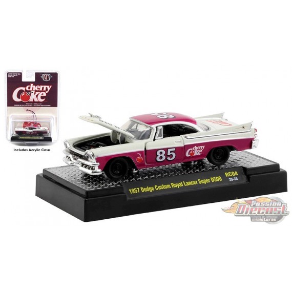 1957 Dodge Custom Royal Lancer Super D500 -  M2  1:64  - 52500-RC04 A - Passion Diecast 
