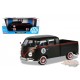 Volkswagen Type 2 T1 Pickup double cabine noir mat - Motormax 1-24 - 79562 - Passion Diecast 