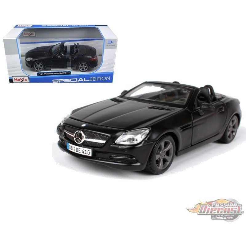 2011 Mercedes Benz SLK Class Black Maisto 1 24 31206 BK Passion Diecast